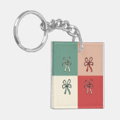 christmas bow conquette sleutelhanger (Voorkant Links)