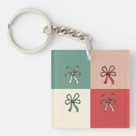 christmas bow conquette sleutelhanger