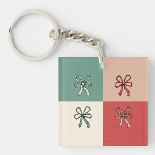 christmas bow conquette sleutelhanger (Voorkant)