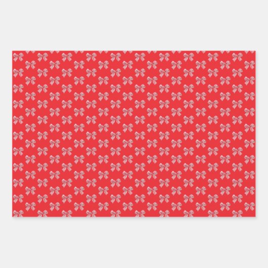 Christmas Bow Coquette Inpakpapier Vel (Voorkant 3)