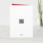 Christmas Bow On Martini Cocktail Feestdagen Kaart (Achterkant)