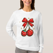 Christmas Bow Ornaments T-shirt (Voorkant)