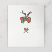 Christmas Bow Place Card Plaatskaartje (Buitenkant ongevouwen)