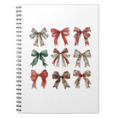 Christmas Bow Spiral Notitieboek (Voorkant)