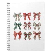 Christmas Bow Spiral Notitieboek