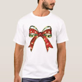 Christmas Bow Stropdas met verlichting Noel Seizoe T-shirt (Voorkant)