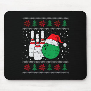 Christmas Bowling Pet Santa Bowler Ugly Xmas Manne Muismat