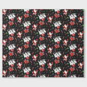 Christmas Bowling with Santa Claus Cadeaupapier (Vlak)