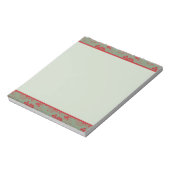 Christmas Bows Candy Canes and Leaves Notitieblok (Linkerzijde)