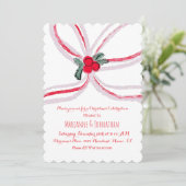 Christmas Bows Corporate Office Event Kaart (Staand voorkant)