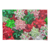 Christmas Bows Kussensloop (Voorkant)