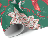 Christmas Bows Wrapping Paper Cadeaupapier (Rol Hoek)