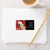Christmas Boxer hond Etiket (Insitu)