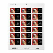 Christmas Boxer hond Etiket (Full Sheet)
