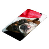 Christmas Boxer hond Magneet (Linkerzijde)