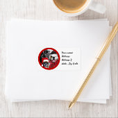 Christmas boxer honden mailing labels (Insitu)