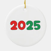 Christmas Boxer Ornament: Merry Woofmas Keramisch Ornament (Achterkant)