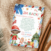 Christmas Boy Brief van Elf Letter Kaart