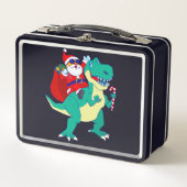 Christmas Boys Dinosaur Santa T Rex Xmas Dino Love (Voorkant)