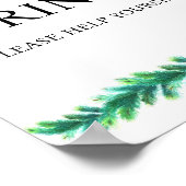 Christmas Branch Drink Baby shower Poster (Hoek)