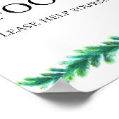 Christmas Branch Food Baby shower Poster (Hoek)