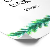 Christmas Branch Hot Cocoa Baby shower Poster (Hoek)