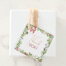 Christmas Branches Baby shower Dank u