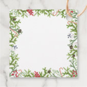 Christmas Branches Baby shower Dank u Bedankjes Labels (Achterkant)