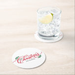 Christmas Branches Vrolijk Kerstfeest Onderzetters<br><div class="desc">Plan een stijlvol feest met dit moderne ontwerp van Berry Sweet. Bezoek onze website op berryberrysweet.com voor gepersonaliseerde briefpapier en geschenken.</div>