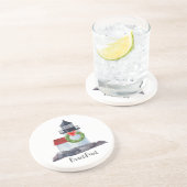 Christmas Brant PT Lighthouse Sandstone Onderzette Zandsteen Onderzetter (Zijkant)