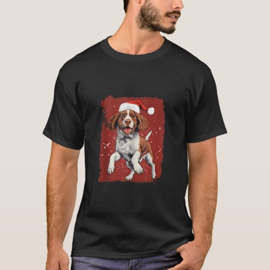 Christmas Bretagne Dog Tanktop (Voorkant)
