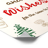 Christmas Bridal Shower Advice and Wishes Poster (Hoek)