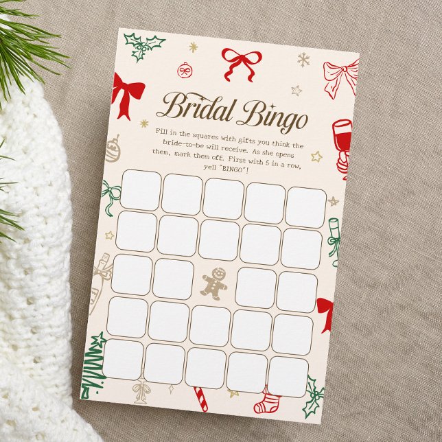 Christmas Bridal Shower Bingo Game (Creator heeft geüpload)