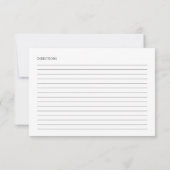 Christmas Bridal Shower Shower Recipe Cards (Achterkant)