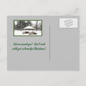 CHRISTMAS BRIEFKAART, "HET ENIGE DAT VERMIST IS JI FEESTDAGENKAART (Achterkant)