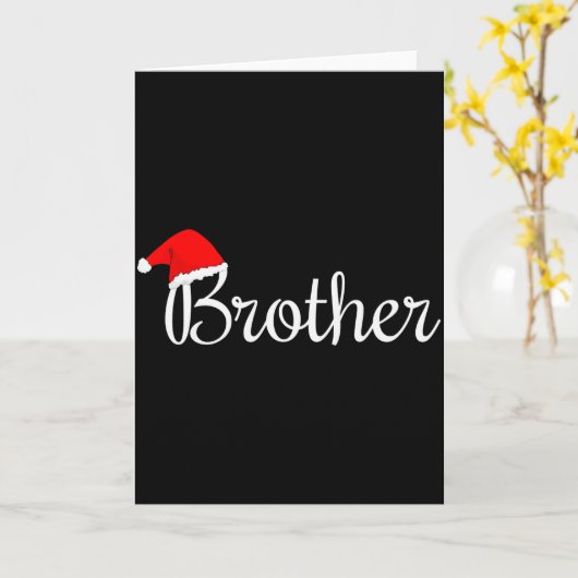 Christmas Brother  Kaart (Gele Bloem)