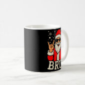 Christmas Bruh Meme Funny Santa Claus Teen Boys Ki Koffiemok (Voorkant rechts)