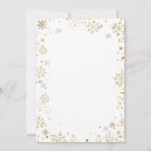 Christmas Brunch & Bubbly Champagne Bridal Shower Kaart (Achterkant)