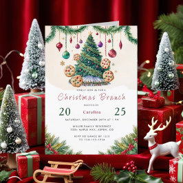 Christmas Brunch Invitation Kaart - Vakantiebrunch