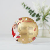 Christmas Bucket List Card Feestdagenkaart (Staand voorkant)