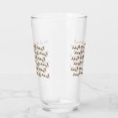 Christmas Budgie Frenzy Glass Glas (Rechts)
