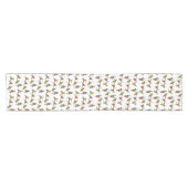 Christmas Budgie Frenzy Table Runner (kies kleur) Korte Tafelloper (Horizontaal)