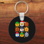 Christmas Building Crew Costume Master Builder Blo Sleutelhanger (Voorkant)