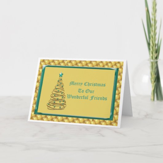 Christmas Bulb Christmas Card Feestdagen Kaart (Voorkant)