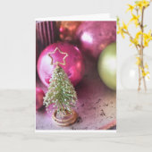 **CHRISTMAS BULBS EN TREE** KAART (Gele Bloem)