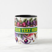 Christmas Bulbs Ornamenten Koffie Mok (Midden)