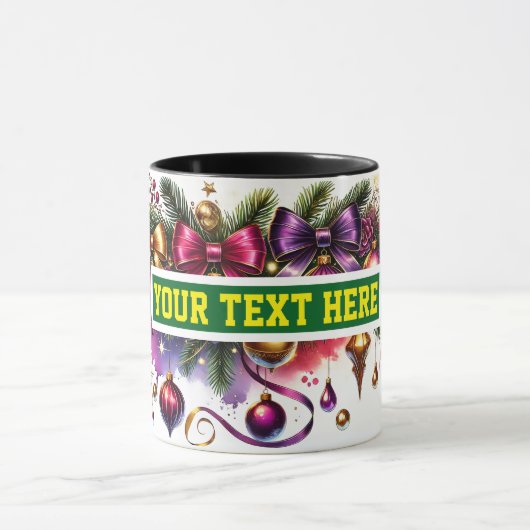 Christmas Bulbs Ornamenten Koffie Mok (Midden)