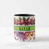 Christmas Bulbs Ornamenten Koffie Mok (Midden)