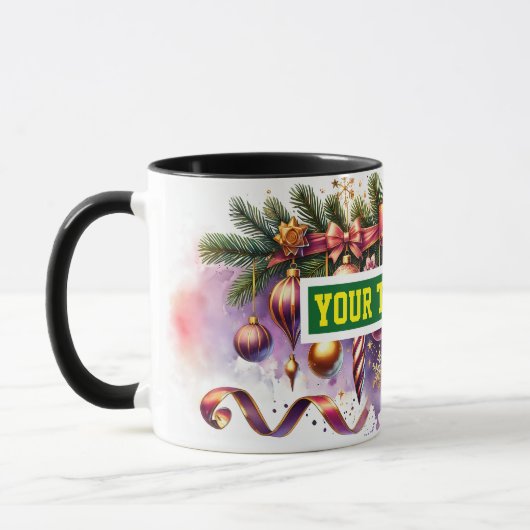 Christmas Bulbs Ornamenten Koffie Mok (Links)