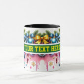 Christmas Bulbs Ornamenten Koffie Mok (Midden)